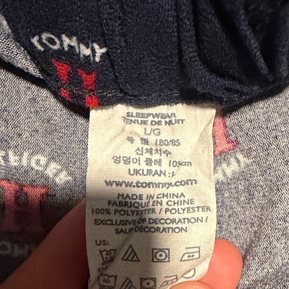 Tommy Hilfiger Navy Sleepwear with Red Accents - Picture 2 of 2